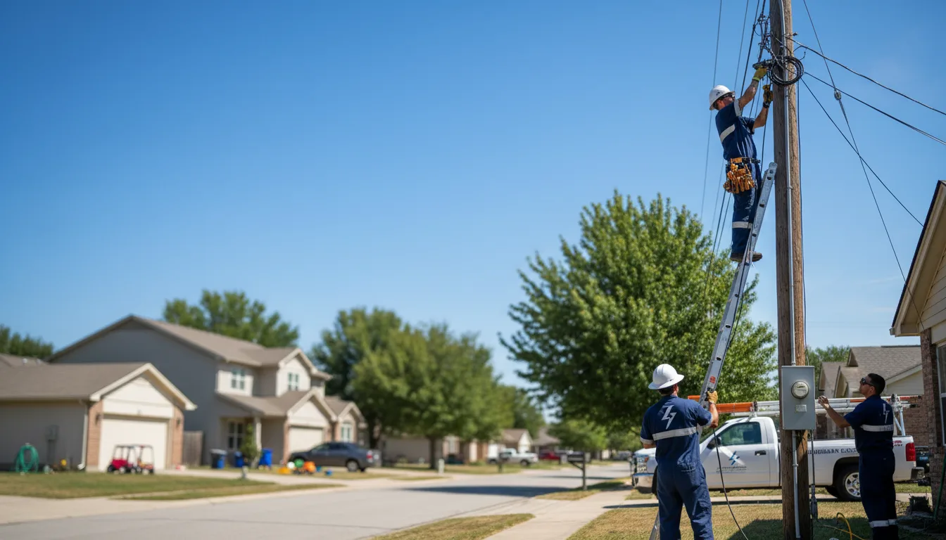 Residential electrician providing installation services in Modena, PA
